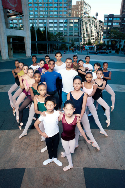 Members of City Ballet and School of American Ballet students. Credit Jesse Dittmar for The New York Times