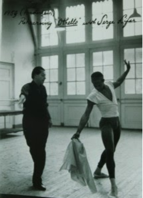 Wilson rehearsing Othello with Serge Lifar, National Ballet of Holland