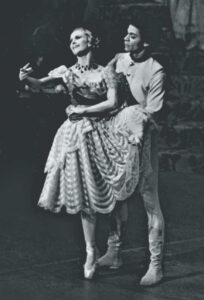 Photo of Sylvester Campbell performing Neumeier’s Nutcracker with Violette Verdy at the Royal Winnipeg Ballet