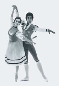 Sylvester Campbell preforming the Pas de Deux Romantique with Marina Eglevsky by Jack Carter at the Royal Winnipeg Ballet